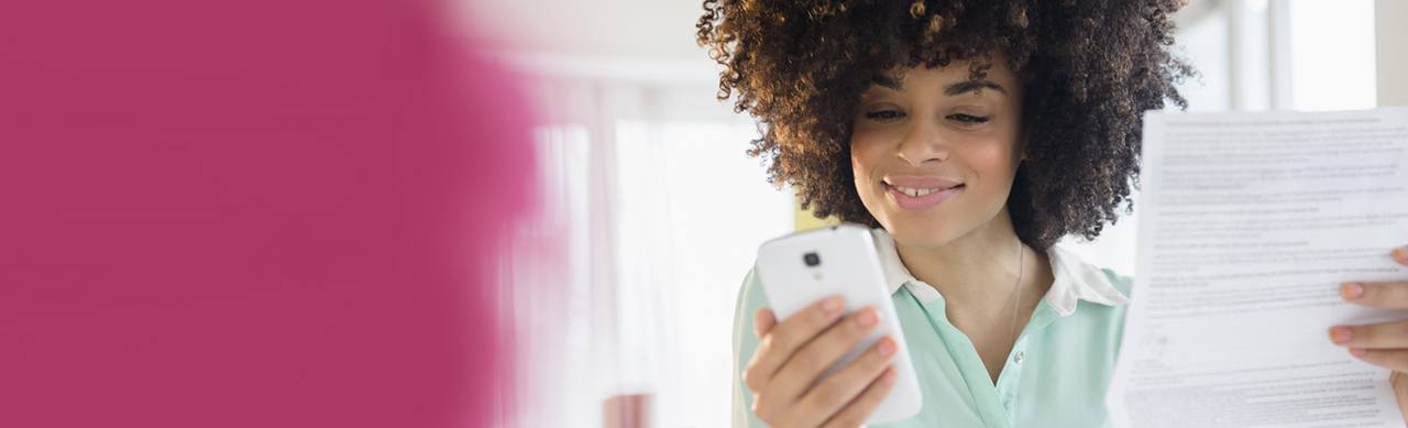 Checking Her Cell Phone